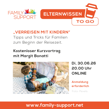 Verreisen mit Kindern, online